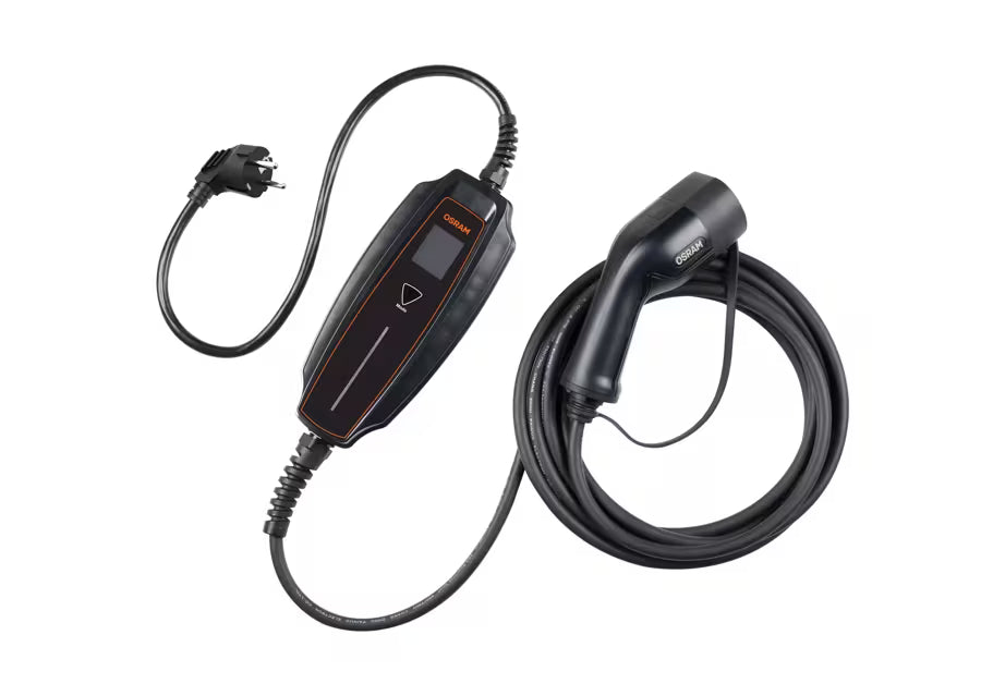 Câble de recharge portable OSRAM Mode 2 – Type 2 vers prise E/F – 16 A